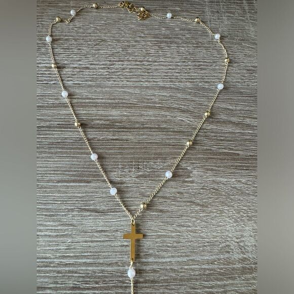 Y shape cross necklace A1189 - Picture 6 of 7